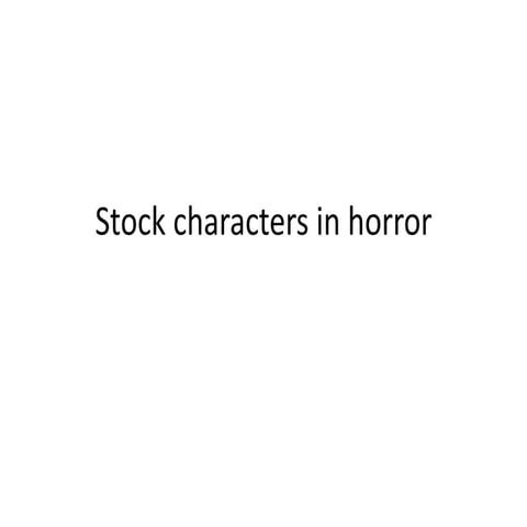 Stock characters
