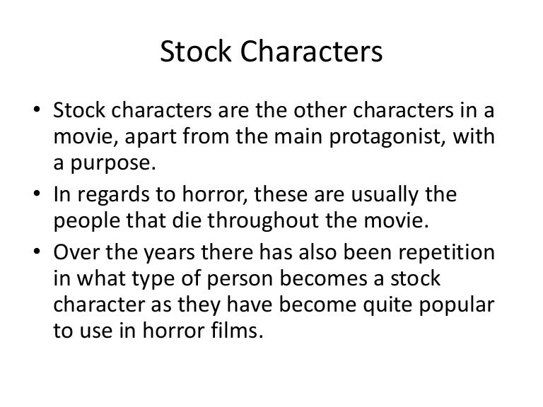Stock characters