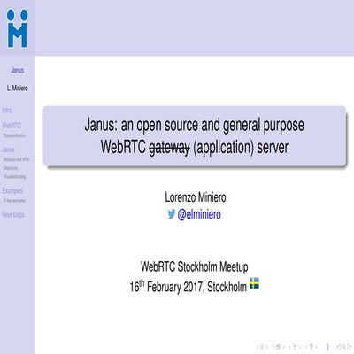 Janus @ WebRTC Meetup Stockholm