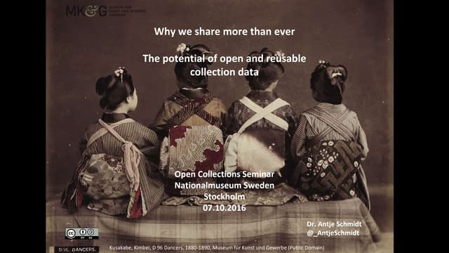 Why we share more than ever. The potential of open and reusable collection data