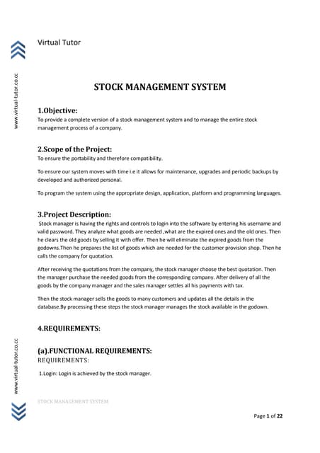 Stockmanagementsystem