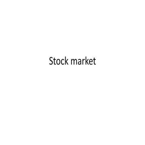 Stock market