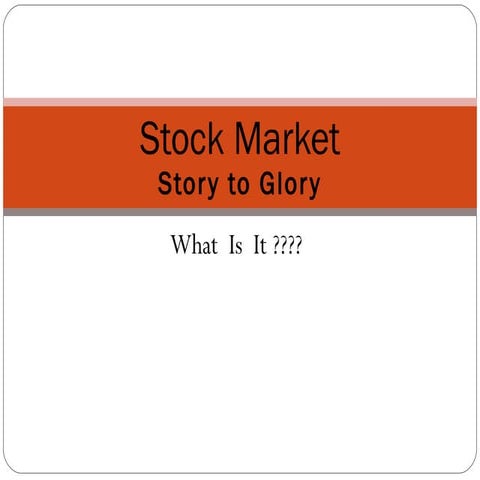 Stock market basic