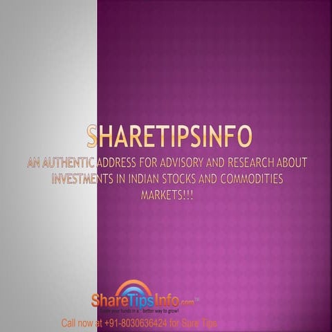 Stock market tips, commodity tips and forex signals  sharetipsinfo