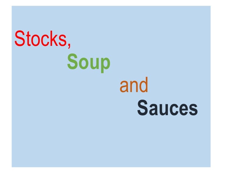Stocks soupandsauces (1)