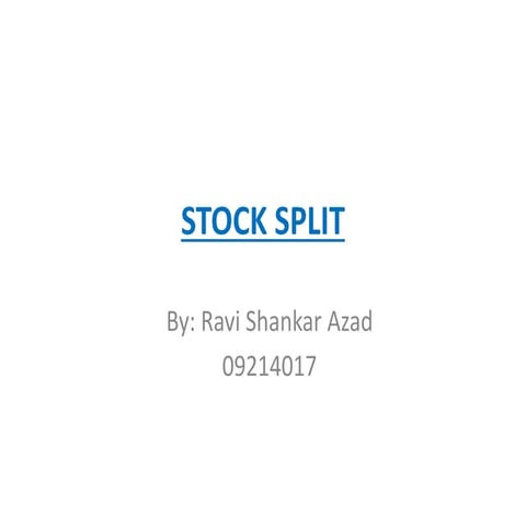 Stock split