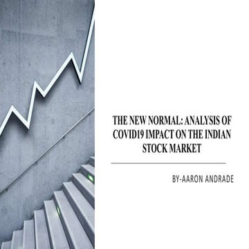 Impact of covid 19 on the indian stock market | PPTX