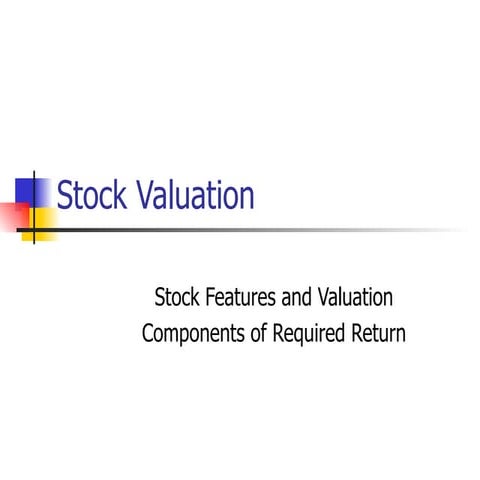 Stock Valuation