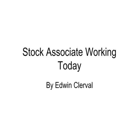 Stock working today