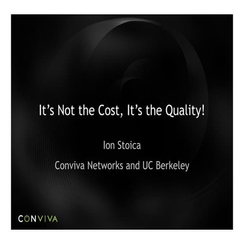 ZT: It's Not the Cost, It's the Quality