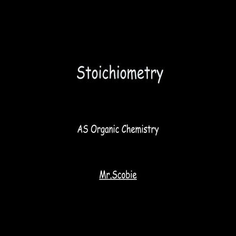 Stoichiometry