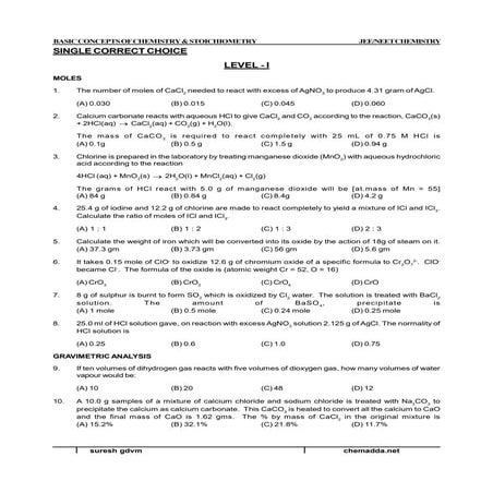 Some basic concepts of chemistry | PDF