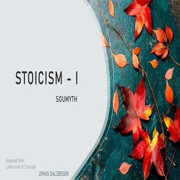 Stoicism   I