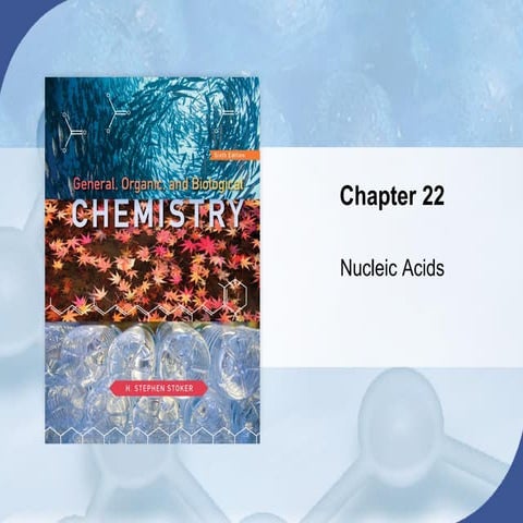 Chem 45 Biochemistry: Stoker chapter 22 Nucleic Acids