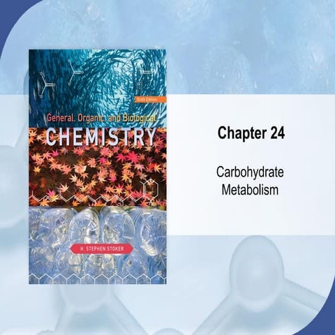 Chem 45 Biochemistry: Stoker chapter 24 Carbohydrate Metabolism