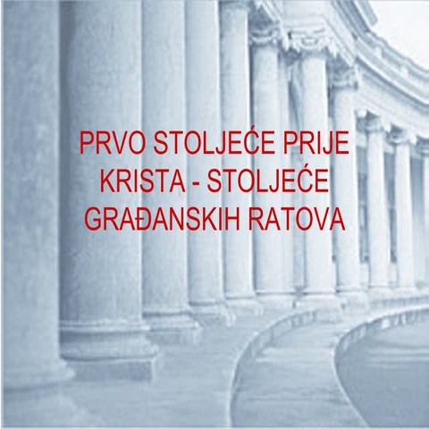 Stoljeće građanskih ratova