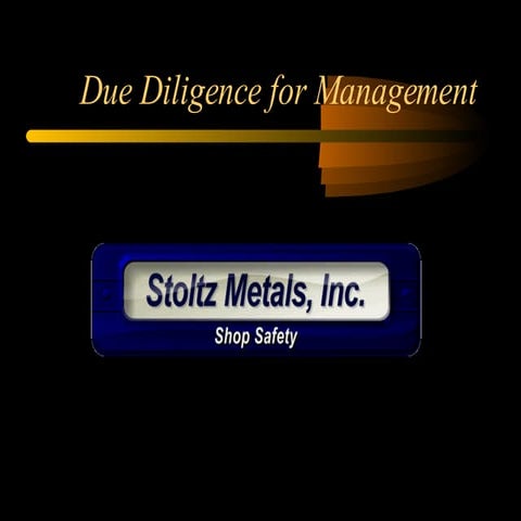 Due Diligents Training