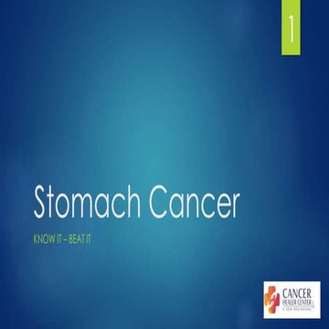 Stomach cancer treatment in India | PPTX