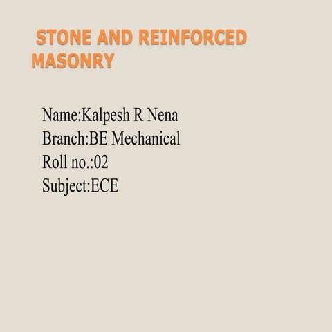 Stone And Reinforced Masonry.ppt
