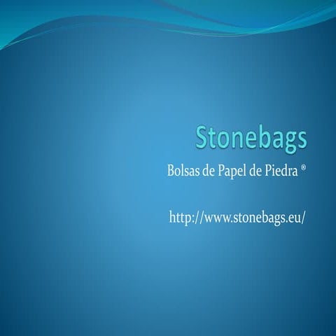 Stonebags, bolsas de papel de piedra