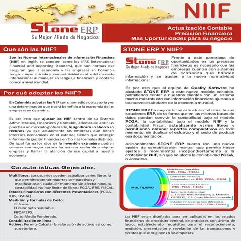Stone erp ajustado a las niif