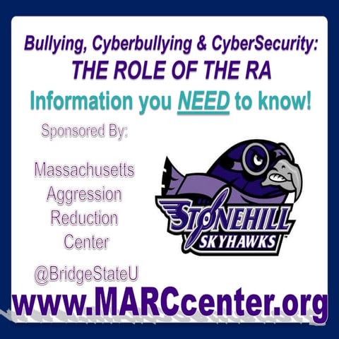 Bullying & The Role of the Resident Assistant