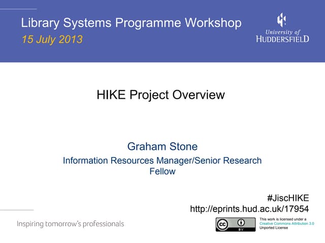 HIKE project presentation