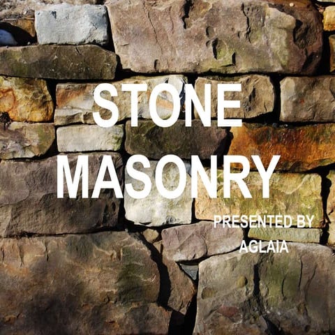 Stone masonry