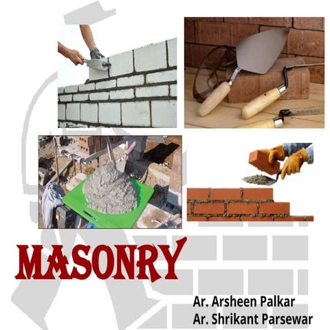 building construction Brick /STONE MASONRY (UNIT 4).ppt