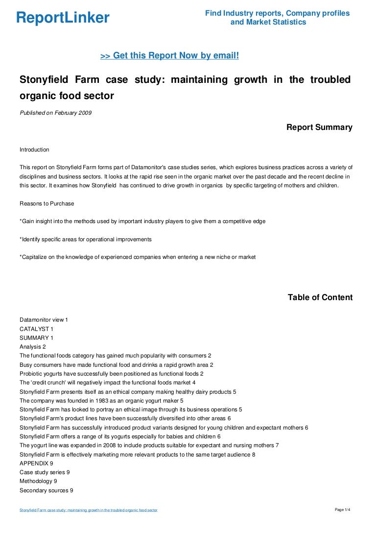 Stonyfield case study image