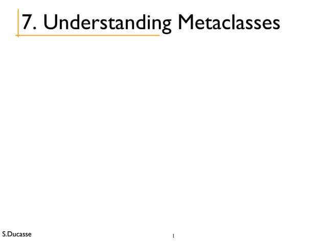 Stoop metaclasses