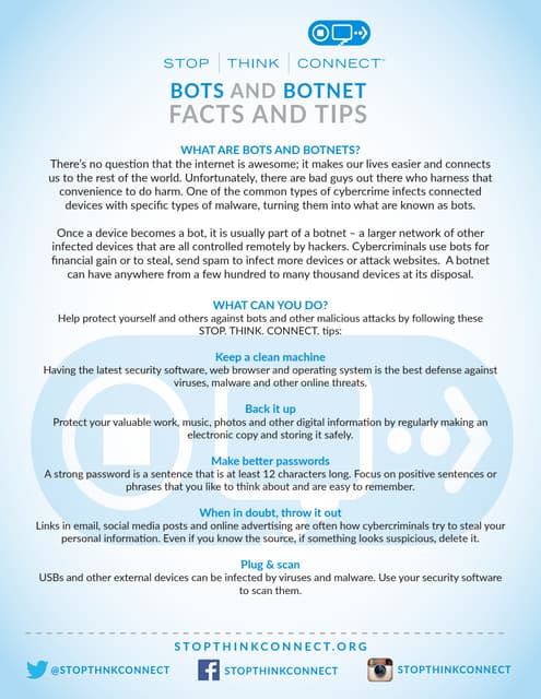 Bots and Botnet Facts and Tips