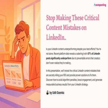 These LinkedIn Content Mistakes is costing you 67% less reach..
