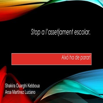 Stop a l’asatjamentent shakira treball cve