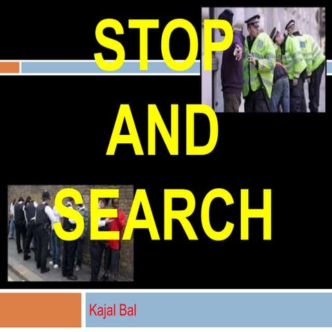 Stop and search