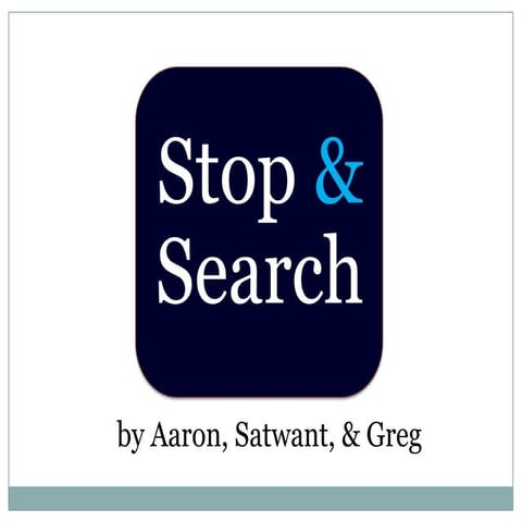 Stop & Search