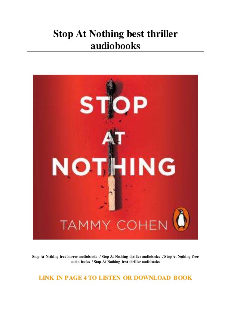 Stop At Nothing best thriller audiobooks