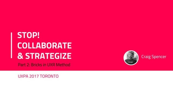 Stop! collaborate & Strategize: Part 2