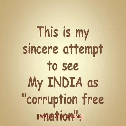 Stop corruption