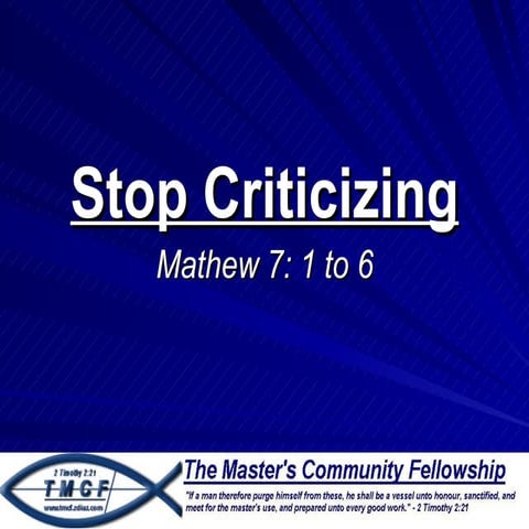 Judging others | PPT