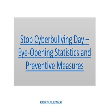Stop cyberbullying day – eye opening statistics and preventive measures