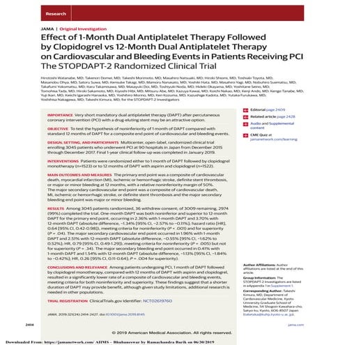 Stopdapt 2 randomized clinical trial