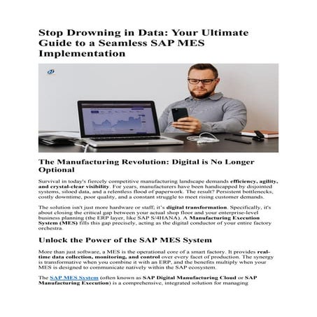 Stop Drowning in Data The Ultimate Guide to a Seamless SAP MES Implementation...