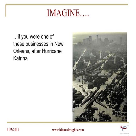 Stop flirting with disaster! Prepare your business for unforeseen disasters.