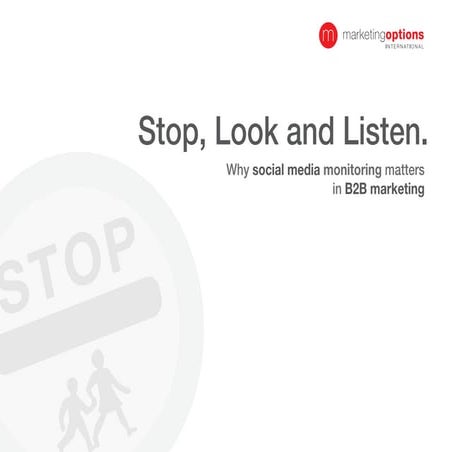 Stop look listen social media monitoring.  Wy social media monitoring matters...