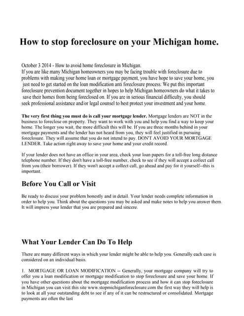 Foreclosure prevention checklist | PDF