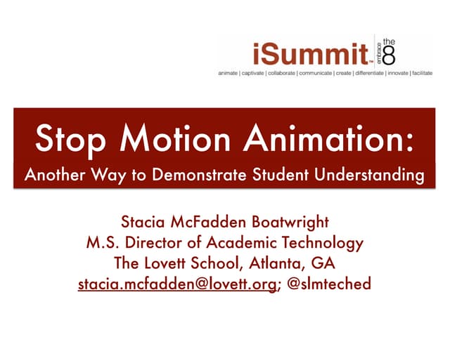 Stop motion animation 2014