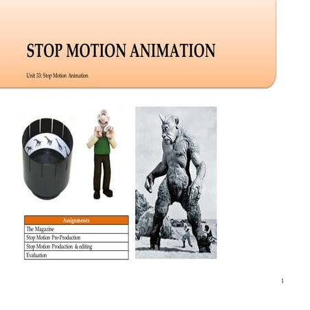 Stop motion brief | DOCX