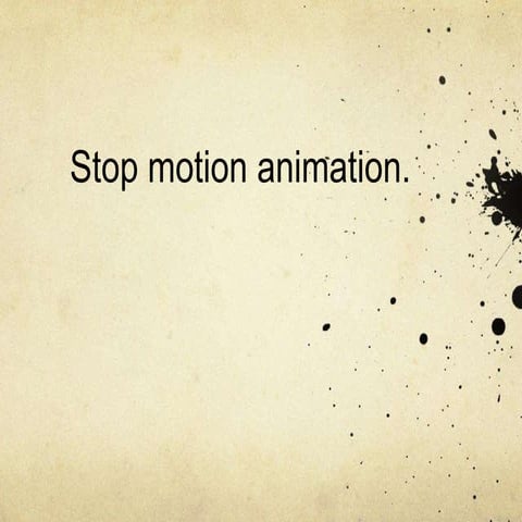 Stopmotion presentation