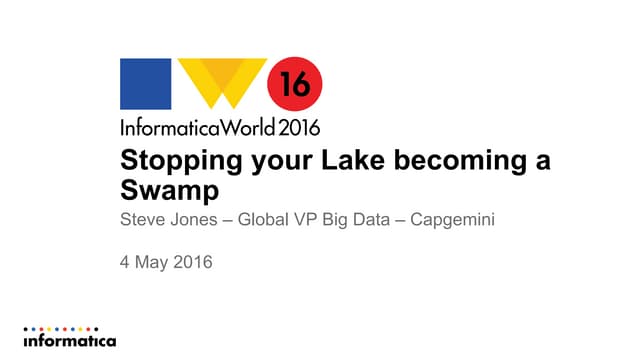 Stopping the Lake from becoming a Swamp